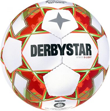 Дитячий футбольний м'яч Derbystar Atmos S-Light Ag V23 розмір 5 біло-помаранчевий