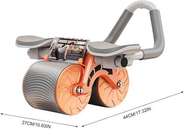 Ab Roller 4D з опорою для ліктів і килимком, синій