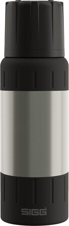 Термос SIGG Alpine Star 0.5 л, нержавіюча сталь, ізольована пляшка для напоїв, з чашкою, для кемпінгу та подорожей, зберігає тепло до 15 годин, холод до 56 годин, BPA-free, сірий
