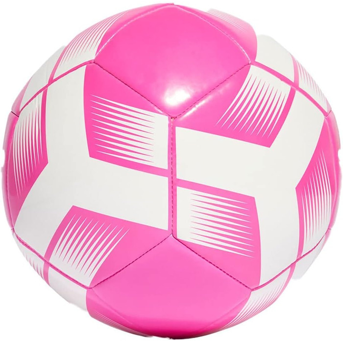 Футбольний м'яч adidas Starlancer CLB №3, машинне зшивання, рожево-білий