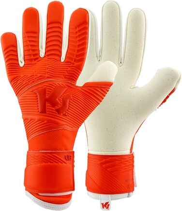 Воротарські рукавички KEEPERsport Varan8 Pro NC без захисту пальців для дорослих, футбольні рукавички унісекс, 4 мм латекс Grip, з фіксуючою застібкою, різні розміри