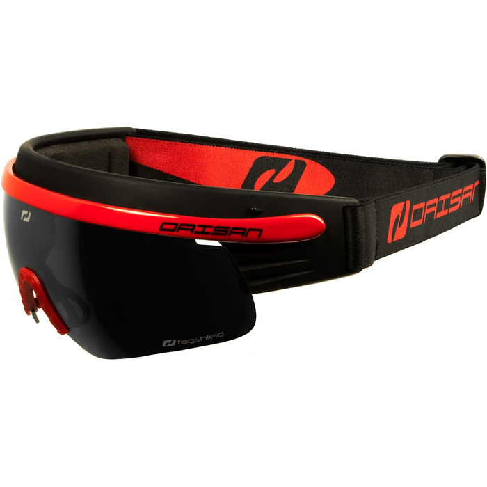 Спортивні окуляри Daisan Cross Country Ski Goggles Nordic Goggles (чорні, червоні сріблясті дзеркальні кішки. 3)