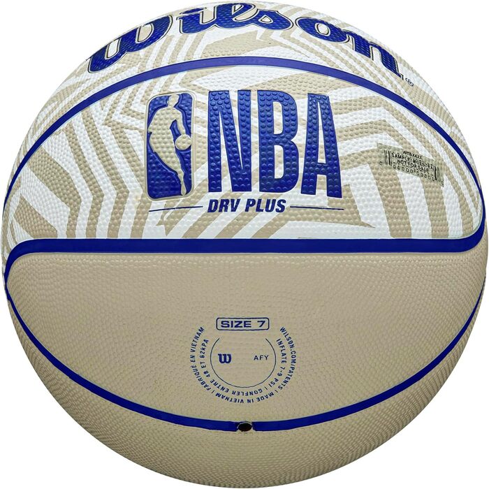 Баскетбольний м’яч Wilson NBA DRV Plus Dazzle Camo для вулиці, розмір 6 і 7