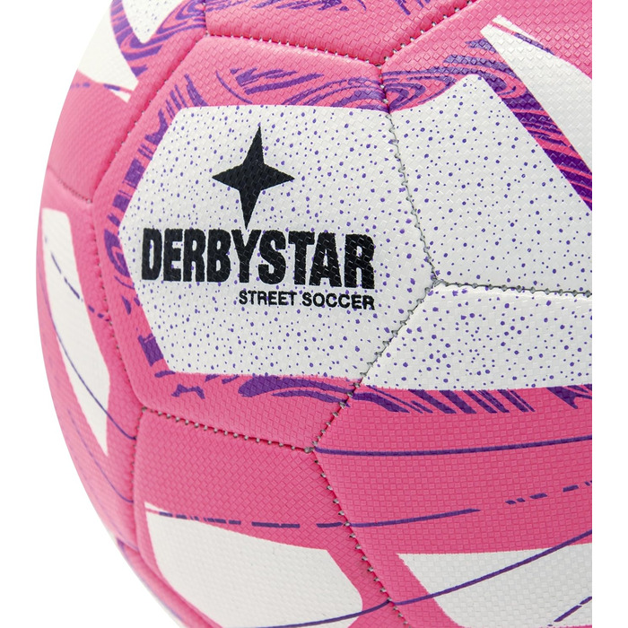 Футбольний м'яч Derbystar Street Soccer розмір 5 біло-рожевий