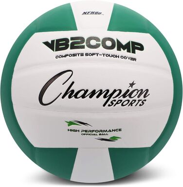 Офіційний волейбольний м'яч Champion Sports VB з композитної синтетичної шкіри - кілька кольорів (зелений/білий)