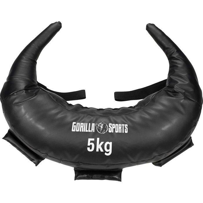 Сумка GORILLA SPORTS 5-22,5 кг, шкірозамінник, чорна, силова тренувальна