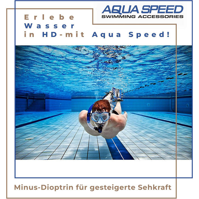 Окуляри Aqua Speed за рецептом OPTIC PRO / 18 для дайвінгу