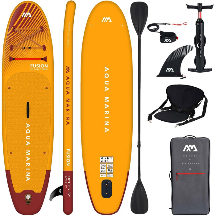 Надувна SUP-дошка Aqua Marina Fusion 2021, комплект 330x81x15 см, стояче веслування