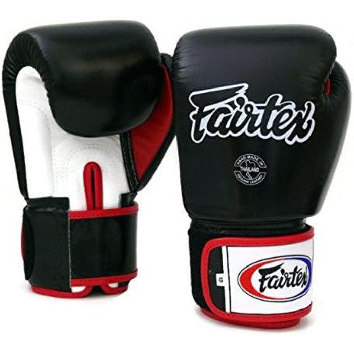 Боксерські рукавички Fairtex BGV1 - чорно-біло-червоні