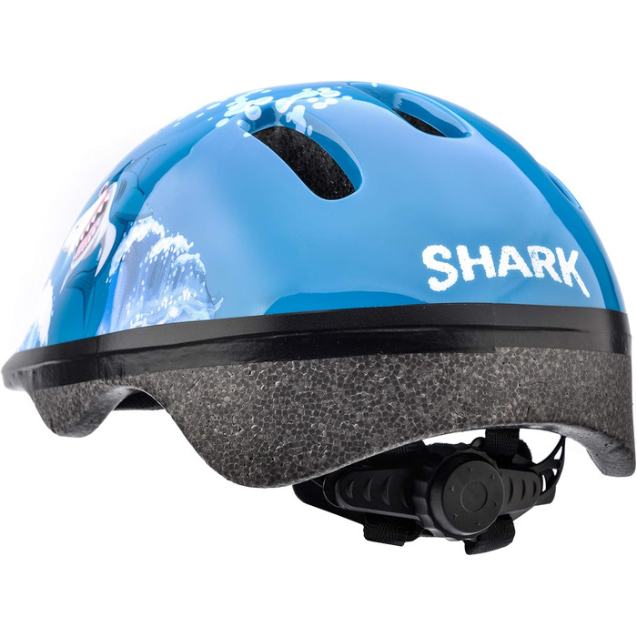 Дитячий велосипедний шолом Baby Shark XS 44-48 см для дівчаток, легкий і ударостійкий, для дітей від 1 року