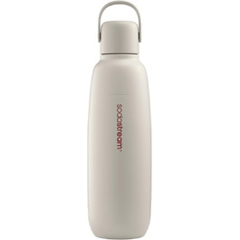 Термобутилка SodaStream Fizz&go COOL 0,9 л, металева, пісочна, сумісна з Duo/E-Duo/Terra, для газованої води, зберігає тепло/холод до 12 годин, без BPA, для посудомийної машини