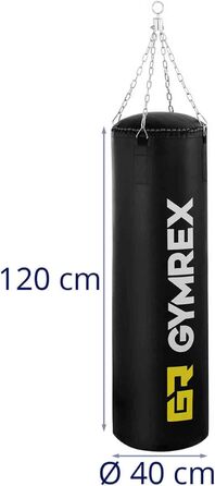 Груша Gymrex Ø40x120 см з наповнювачем, ланцюг для дому