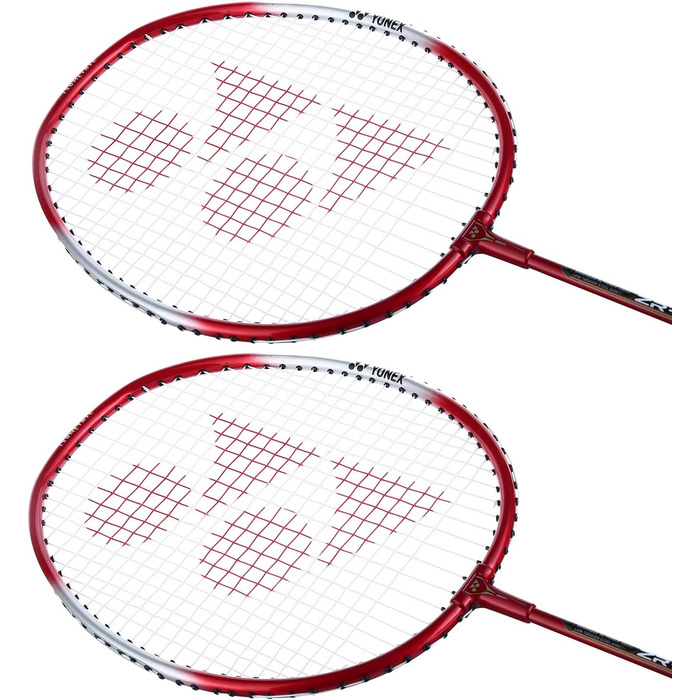 Ракетка Yonex ZR 100, набір 2 шт., алюміній, з рукавом, червона