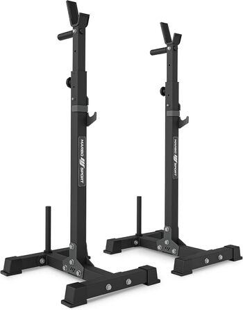 Багаторівневі стійки для штанги Marbo Sport MS-S108 (2 шт) з підставкою, дві варіанти, вироблено в ЄС