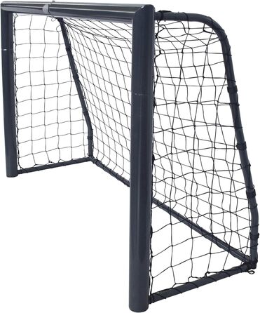 Футбольні ворота AXI Cristiano 180x120 см, антрацит, металеві, для саду, з сіткою та анкерами, для дітей і дорослих