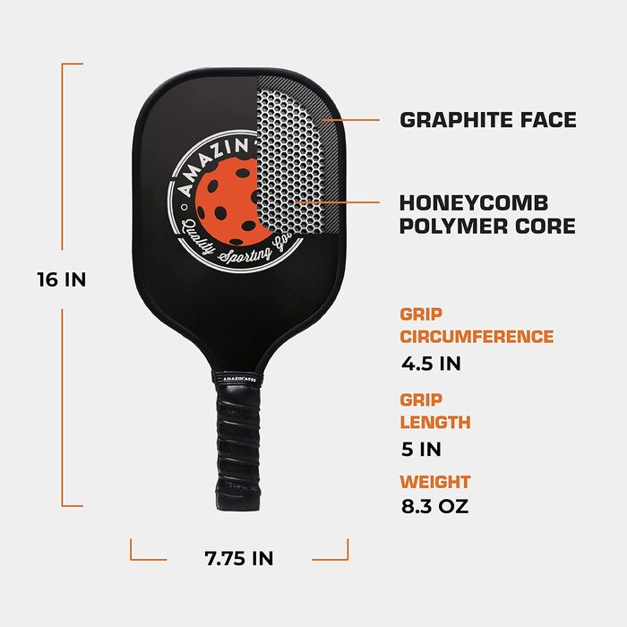 Набір Aces Signature Pickleball графітове обличчя полімерні стільники COR