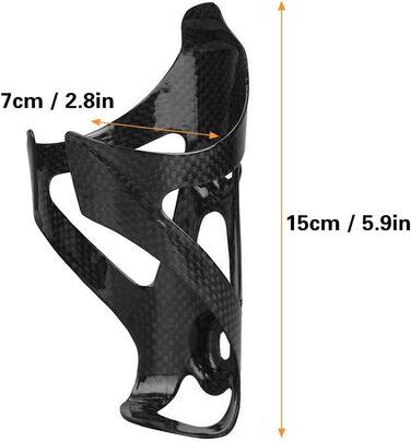 Велосипед Lixada Carbon Bottle Cage, 3K UD, для пляшок 70-74мм, 2шт.