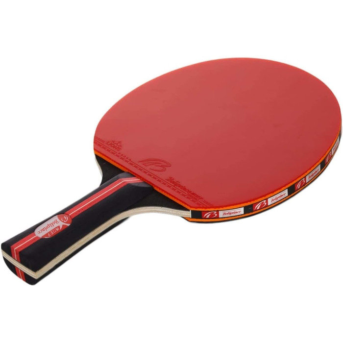 Ракетки для настільного тенісу, Amaza Professional Table Tennis Set, 2 ракетки для настільного тенісу 3 м'ячі для настільного тенісу для любителів, початківців, експертів (7 шарів деревини тополі Висока еластична губка 2 мм) Червоний