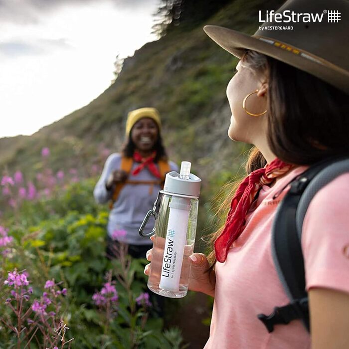 Пляшка для води LifeStraw 1л пластикова 006-6002148 2-ступінчаста (650 мл, прозора)