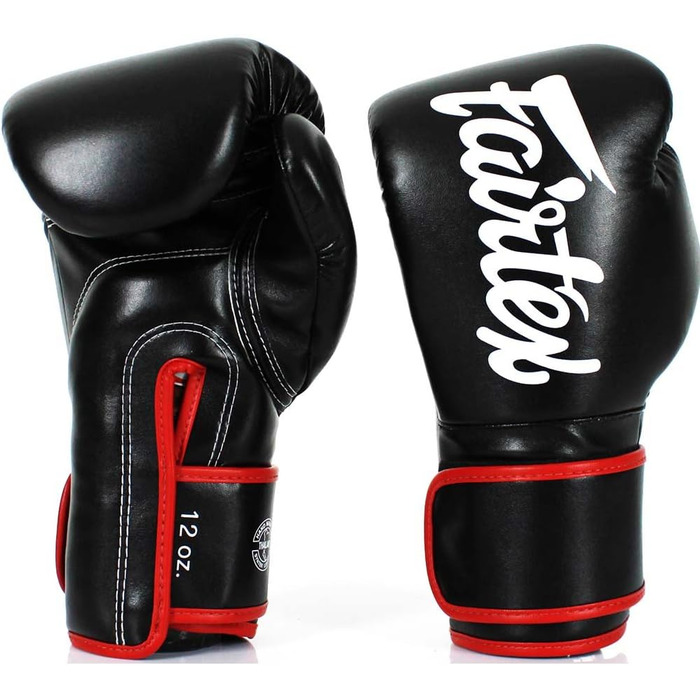 Боксерські рукавички Fairtex BGV-14, чорні, 12 унцій для ММА/Муай Тай