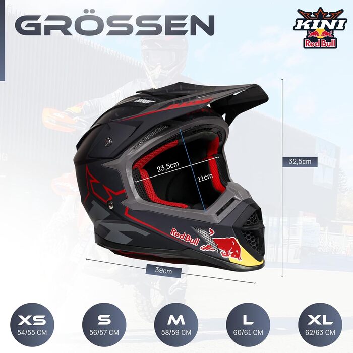 Чоловіча мотокросова кофта Kini Red Bull Division V2.3 XL, преміум-якість, сертифікована для перегонів, для ендуро та кросу