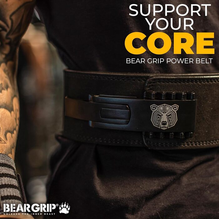 Пояс BEAR GRIP - Елітне видання Преміум для важкої атлетики XXL