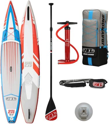 ДЖБАЙ. Надувне весло Zone Rush CJ Racing SUP Stand Up з аксесуарами 380x715 см - 12'6''x28''x6''