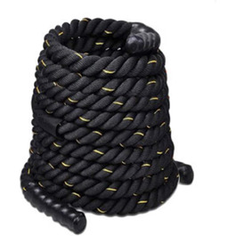 Мотузка для фітнесу NENGGE Battle Rope 50MM*12M, чорний/жовтий