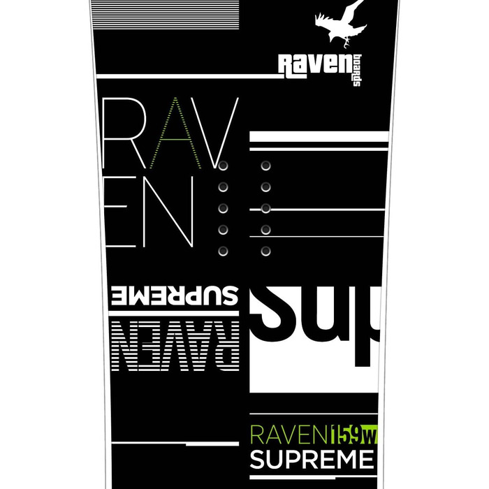 Сноуборд RAVEN SuprBlack/Зелений 168см