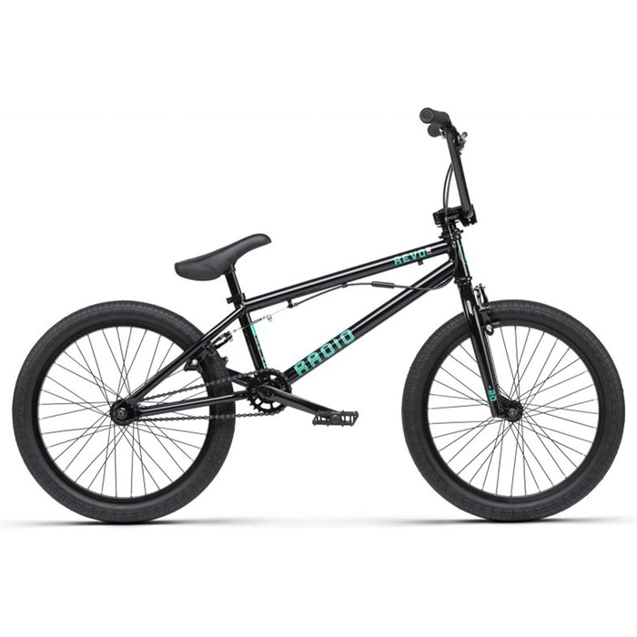 Радіо Revo Pro FS 20 дюймовий велосипед BMX Велосипед Фрістайл Велосипед 20 Початківець Стріт Парк Трюки Чорний