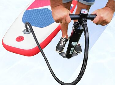 SUP дошка для сапсерфінгу, надувна дошка 320x81x15 см з веслом, насосом і комплектом аксесуарів, універсальна для всіх рівнів
