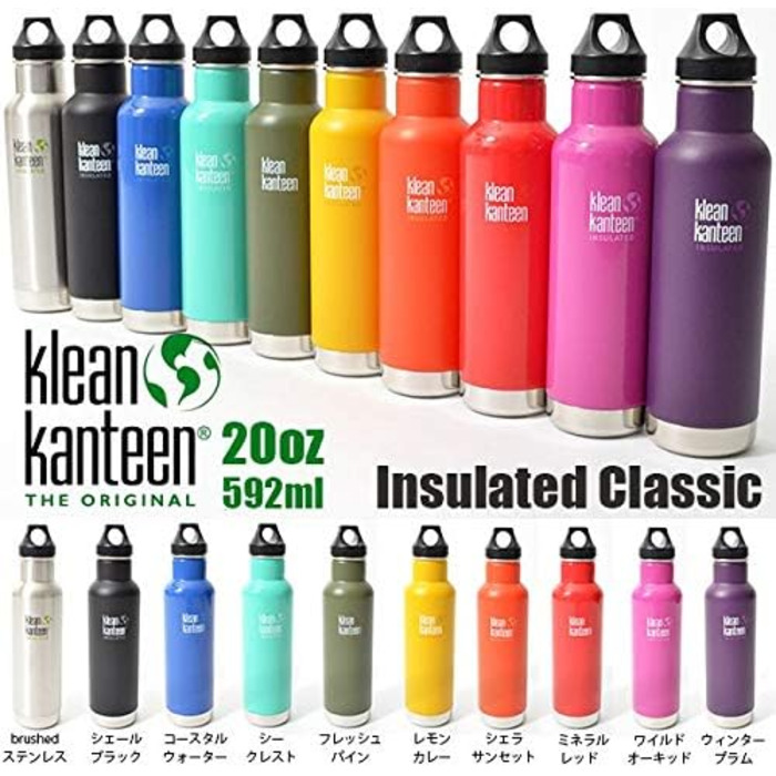 Пляшка для води Klean Kanteen Classic мінеральна червона (592мл)