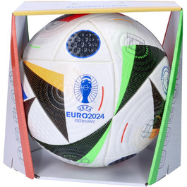 М'яч adidas Euro24 Pro Білий/Чорний/Globlu Розмір 5