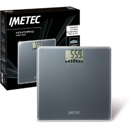 Електронна вага для людей Imetec Monitoring ES9 300, контроль ваги, 4 користувачі, до 180 кг, LCD-дисплей, загартоване скло