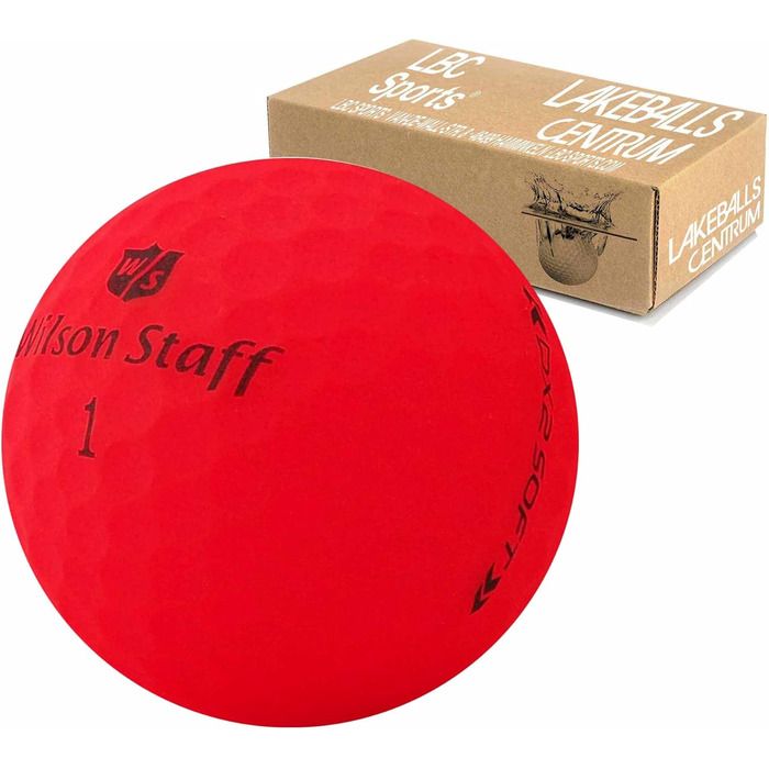 М'ячі для гольфу Wilson Staff DX2/Duo Soft Optix Червоний Матовий