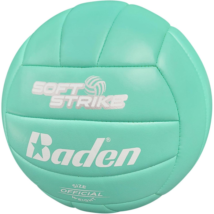 Волейбольний м'яч Baden Soft Strike штучна шкіра, бірюзовий