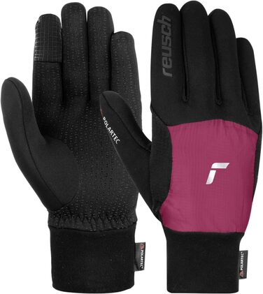 Рукавички Reusch Garhwal Hybrid Touch-TEC Unisex, сенсорні, чорно-рожеві