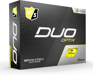 М'ячі для гольфу Wilson Staff Duo Optix, 12 шт., матові, легко знайти