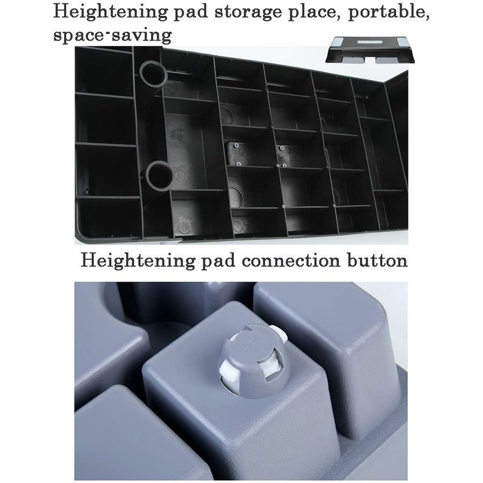 Аеробний степпер Hua Stepbenches з 3-ступінчастим регулюванням, дошка для домашньої гімнастики для йоги, багатоцільові тренажери для чоловіків і жінок, нековзний і стійкий, навантаження 200 кг
