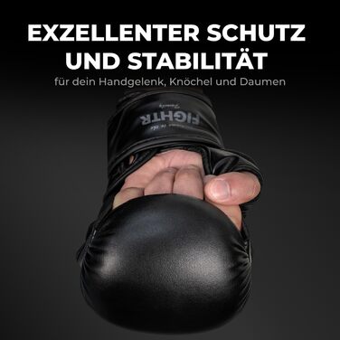 Рукавички для MMA FIGHTR, спаринг, 07 oz, з посиленою амортизацією, для боксу, кікбоксингу та єдиноборств, з чохлом