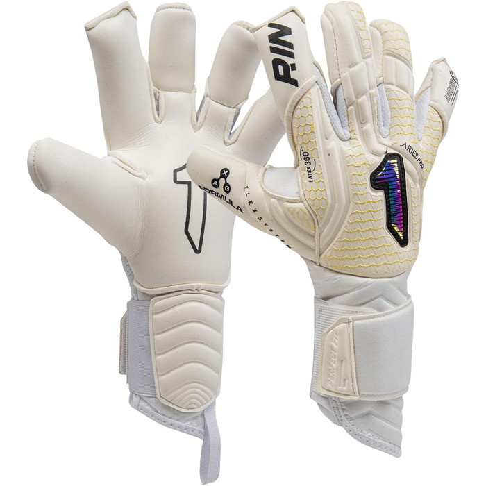 Воротарські рукавички Rinat Aries Nemesis Pro для дорослих, білі, розмір 7