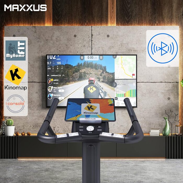 Ергометр MAXXUS 4.2 - магнітне гальмо, 160 кг, 12 програм, LCD, Bluetooth