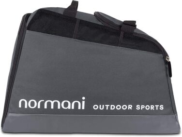 Спортивна сумка для лижних черевиків Normani Outdoor з окремим відділенням для шолома та відділенням для багажника - водонепроникна 45 літрів Alpine Mountain Floor Anthracite 45 літрів