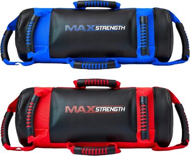 Груша MaxStrength з наповнювачем, 5-25 кг, кроссфіт, ММА, чорний/синій