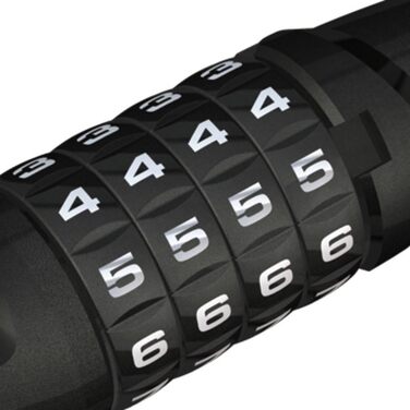 ABUS Steel-O-Flex Tresorflex 6615C - велосипедний тросовий замок із сталевим панциром, кодовий, з кріпленням SCMU, рівень безпеки 5