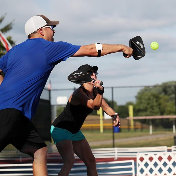 Набір для піклболу 4 ракетки, чорний, Pickleball Paddel