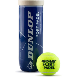Падель м'ячі Dunlop Fort Padel для турнірів, FIP сертифіковані, 3 шт.