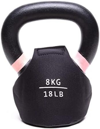 СПЕЦІАЛЬНО ДЛЯ ПРОДУКТІВ KETTLEBELL KINGS - Обгортка для гирі з пудровим покриттям - LB - Чохол для гирі для підлоги з неопреновим рукавом 3 мм для тренажерного залу або домашнього фітнесу Захист гирі (70 фунтів)