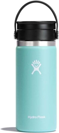 Термос-гуртка Hydro Flask 473 мл із нержавіючої сталі, вакуумна ізоляція, кришка Flex Sip, не протікає, для кави та напоїв у дорогу, широка горловина, Dew