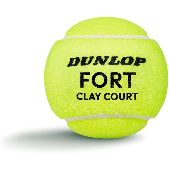 Тенісний м'яч Dunlop Fort Clay Court для ґрунтових кортів, професійний